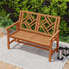 Solid Hardwood 2-Person Garden Bench