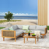 Premium Outdoor Sectional Seating Group — Waterproof Cushions, Teak Frame