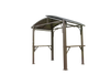 Arc-Roof Grill Gazebo with Steel Canopy & Side Shelves
