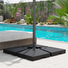 Outdoor Umbrella Base Weight Set, 4-Piece (Bases Only)