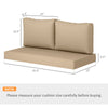 Wicker Loveseat Cushion Set