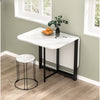 Fold-Flat Rectangular Dining Table, No Assembly