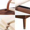 California King Solid Acacia Wood Platform Bedframe