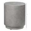 Concrete-Look Side Table, Light Gray