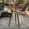 23.6-Inch Round Coffee Table, Mid-Century Modern Accent Table