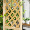 Garden Arbor Bench — Natural Wood