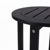 16-Inch HDPE Round Outdoor Side Table for Patio, Porch or Poolside