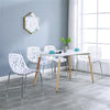 Bird's Nest Lounge Chair, White — Set of 4