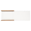 Acacia Wood Sun Chaise Lounger with Beige Cushions