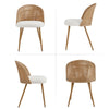 Woven Rattan Dining Chairs, Set of 4