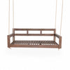 Acacia Wood Porch Swing Bed — Twin Size