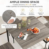 5-Piece Counter-Height Dining Set with Black Oak Bar Stools