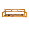 Acacia Wood Porch Swing Bed — Twin Size