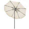 10 Ft Solar Powered Patio Umbrella with 24 LED Lights