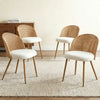 Woven Rattan Dining Chairs, Set of 4