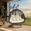 Twisted Wave Hanging Basket Swing Chair
