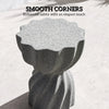 Spiral Garden Stool & Plant Stand, Grey