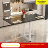 Fold-Flat Rectangular Dining Table, No Assembly
