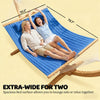 Quilted Double Hammock with Beechwood Spreader Bar