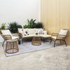 Natural Wicker Sofa Set — 6 Piece
