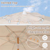 6 Ft Boho Patio Umbrella with Tassels
