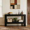 Long Console Table with 2-Tier Shelf