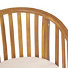 Acacia Wood Outdoor Dining Chairs with Water-Resistant Cushions