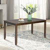 Walnut Acacia Rectangular Dining Table, Seats 4
