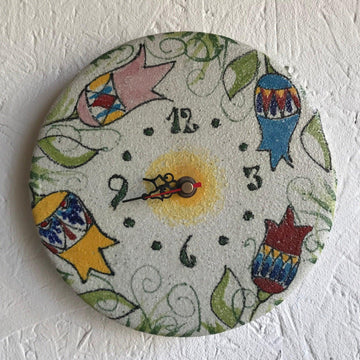 Handmade Ceramic Wall Clock