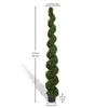 7 ft Spiral Topiary Trees, Artificial Faux Boxwood, Outdoor