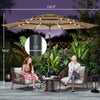 Solar LED Patio Umbrella — 9.7 ft