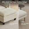 Modular Sectional Sofa with Movable Ottomans