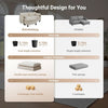 Modular Sectional Sofa with Movable Ottomans