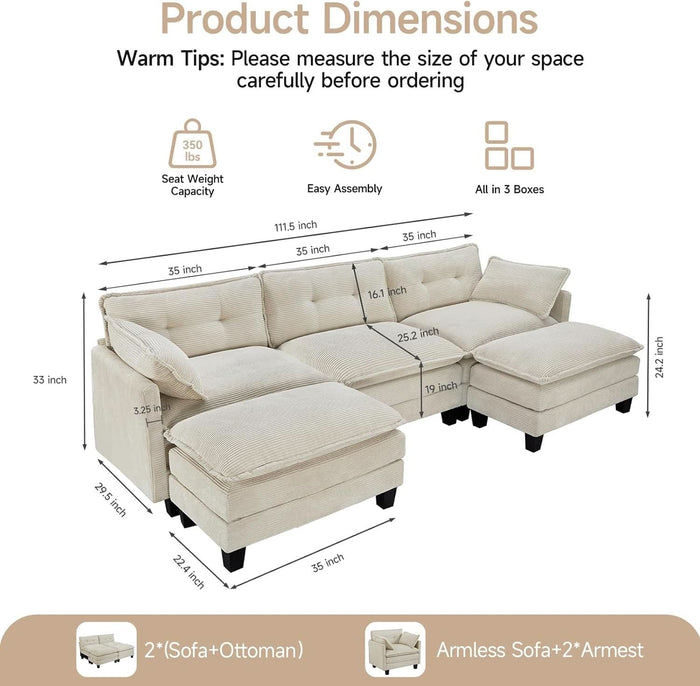 Movable Ottomans