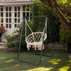 A-Frame Hanging Chair Stand, Powder-Coated Steel, 600 lb Capacity