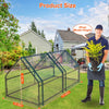 Walk-In Portable Greenhouse with Roll-Up Zipper Door