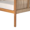 Woven Lounge Chair with Solid Wood Frame