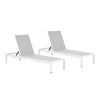 Aluminum Adjustable Outdoor Chaise Lounge, Set of 2