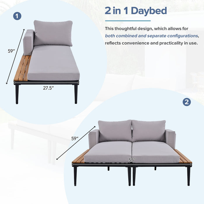 Splits Into Two Chaises