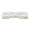 125.98' Modern Curved Sofa with Elegant Love Heart Design for Living