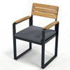 6-Piece Acacia Wood Outdoor Dining Set with Table, Chairs & Bench