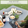 Gray HDPE Picnic Table & Bench Set