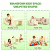 Kids Modular Foam Sofa Set with Table and Chairs
