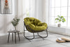 Hand-Woven Rattan Outdoor Rocking Chair, Olive Green