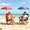 Folding Camping Chair with Detachable Sun Umbrella