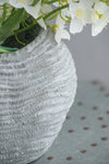 Gray Cement Indoor & Outdoor Planter, 14 × 8 in