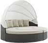 Outdoor Patio Sectional Daybed with Sunbrella Canopy
