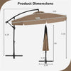 10 ft Cantilever Patio Umbrella with Cover