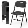 Commercial Grade Folding Chairs, Set of 4 – Black