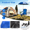 Folding Camping Chair with Detachable Sun Umbrella